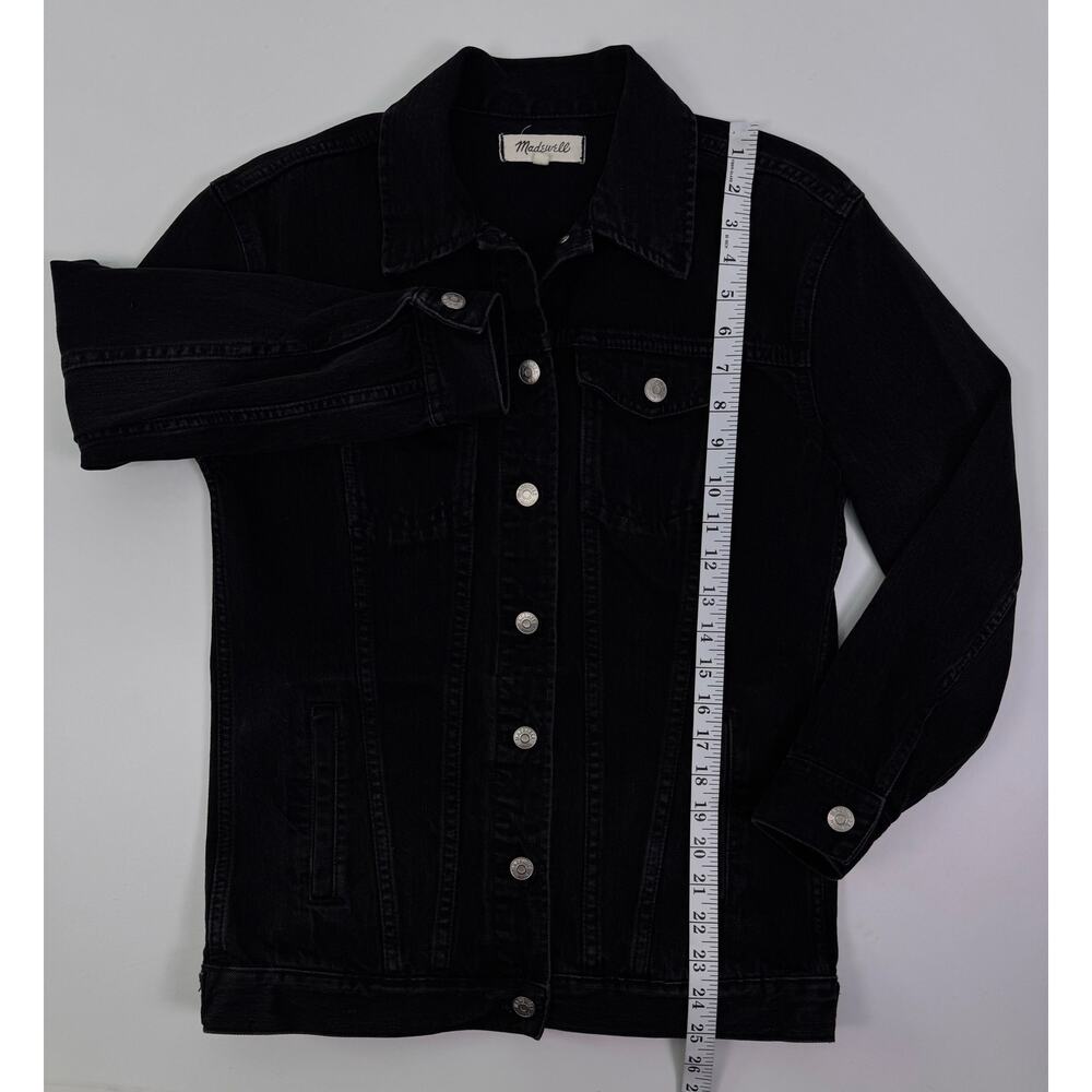 Madewell Black Denim Trucker Jacket Women’s XXS Classic Fit - Picture 8 of 8